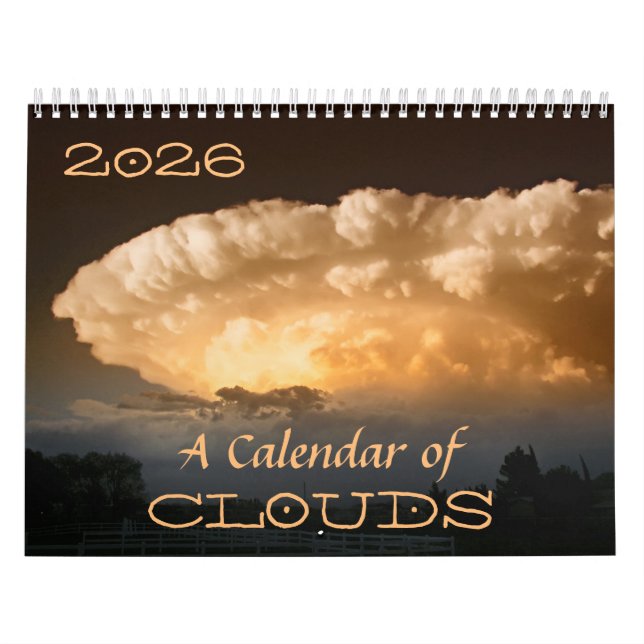 A Calendar of Clouds for 2025 w/Quotes & Descripti (Cover)