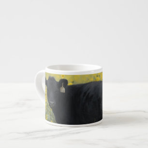 A calf amid the sunflowers of the Nebraska Espresso Cup