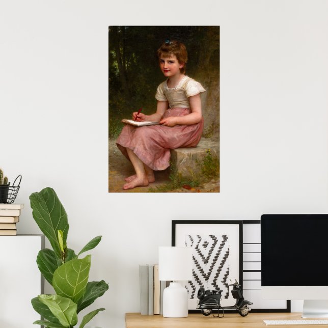 A Calling by William Adolphe Bouguereau Poster (Home Office)