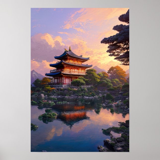 A Calm Oasis on the River's Edge Poster (Front)