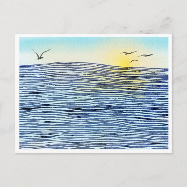 A Calming Sunset  Postcard (Front)