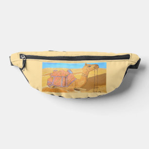 A camel fanny pack