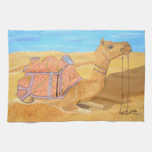 A Camel kitchen Towel