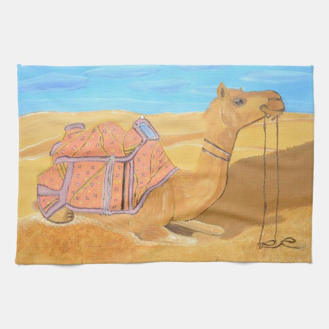 A Camel kitchen Towel (Horizontal)