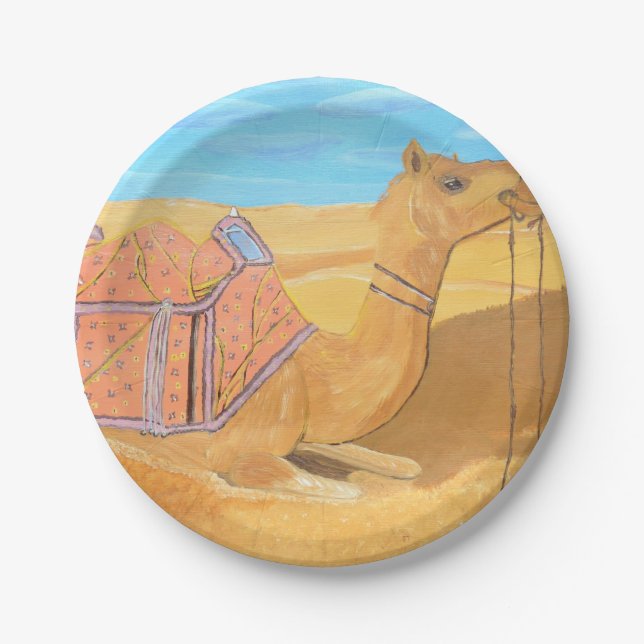 A Camel Paper plate  (Front)