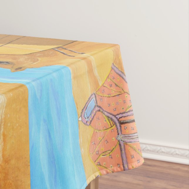 A camel tablecloth  (In Situ)