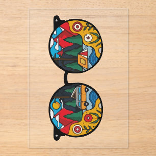 A Camping Adventure Acrylic Invitations