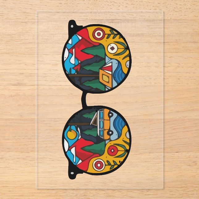 A Camping Adventure Acrylic Invitations (Front)