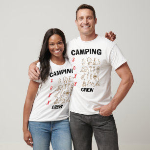 A Camping Crew Custom Year Family Trip T-Shirt