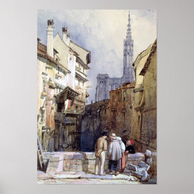 A Canal at Strasbourg Poster (Front)