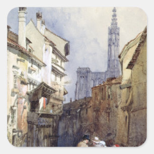 A Canal at Strasbourg Square Sticker