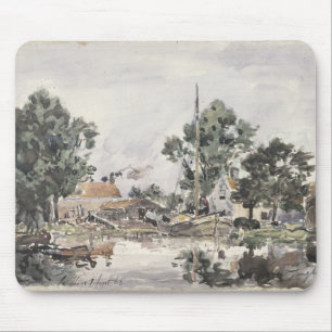A Canal in The Hague, 1868 Mouse Mat