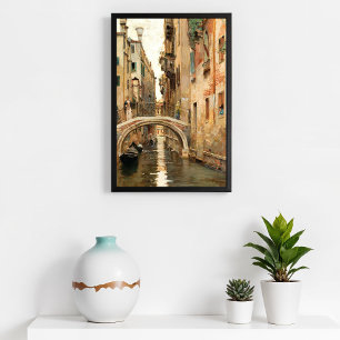 A canal in Venice Poster