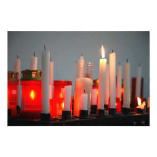 A Candle for Peace Photo Print