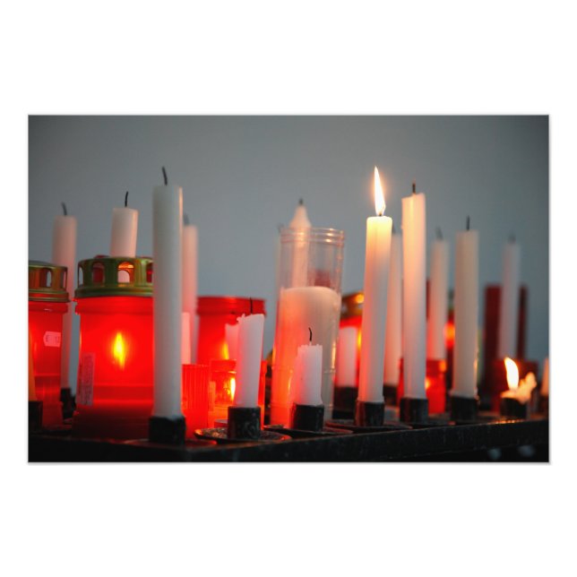 A Candle for Peace Photo Print (Front)