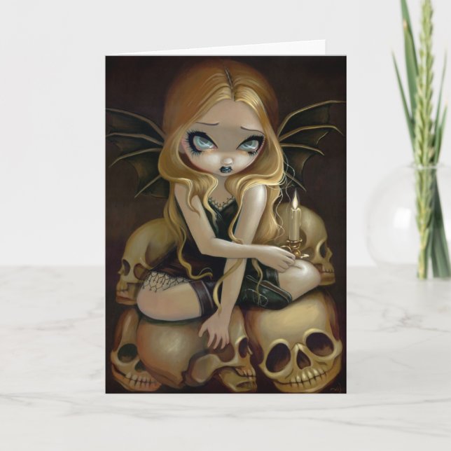 "A Candle in the Dark" Greeting Card (Front)