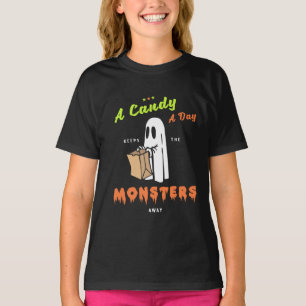 A Candy a Day Keeps the Monsters Away T-Shirt