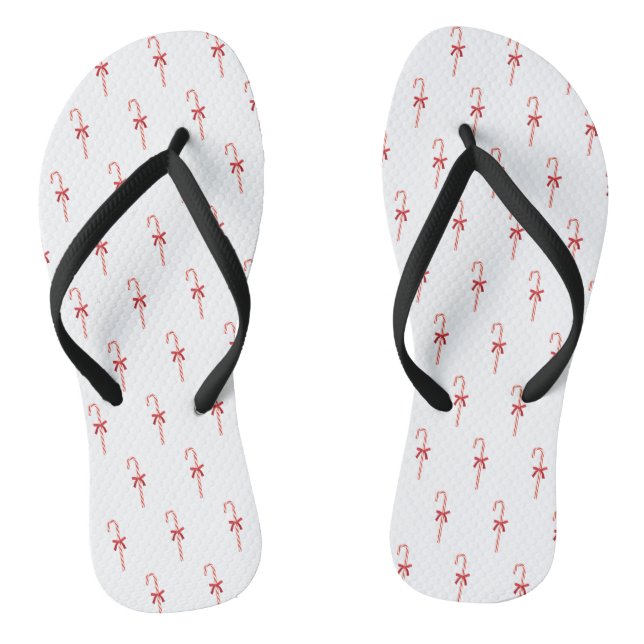 A Candy Cane Flip Flops (Footbed)