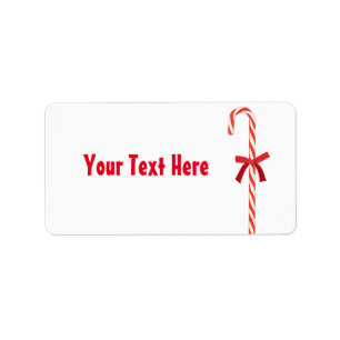 A Candy Cane Label