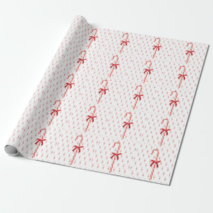 A Candy Cane Wrapping Paper