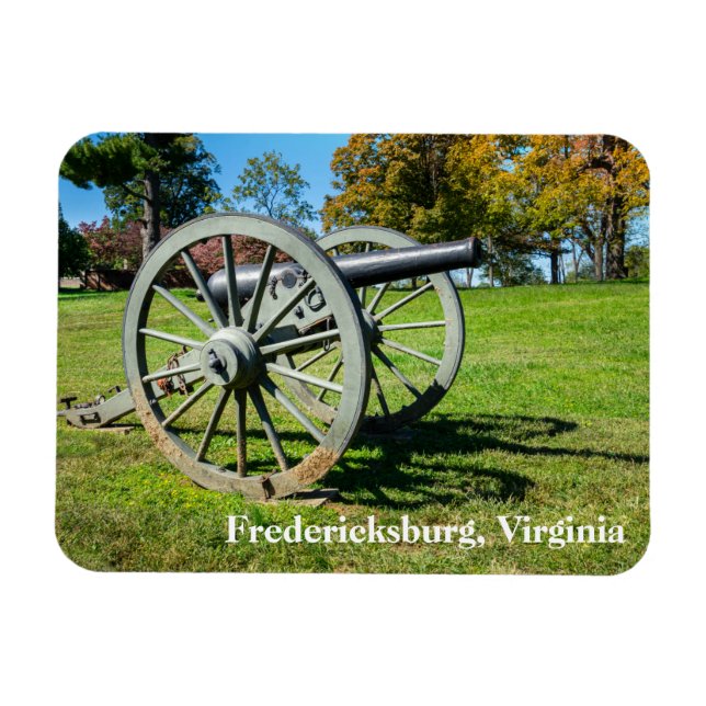 A cannon on the Fredericksburg Battlefield Magnet (Horizontal)