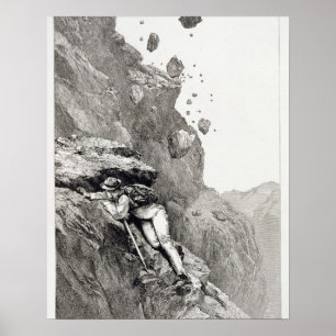 A Cannonade on the Matterhorn, 1862, from 'The Asc Poster
