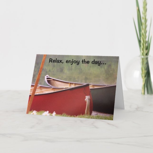 A CANOER'S 50th BIRTHDAY HUMOR Card (Front)