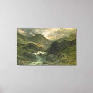 A Canyon, 1878 Canvas Print