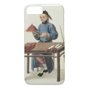 A Cap Maker, plate 51 from 'The Costume of China', iPhone 8/7 Case