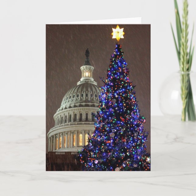 A Capitol Christmas- US Capitol Christmas Tree Holiday Card (Front)