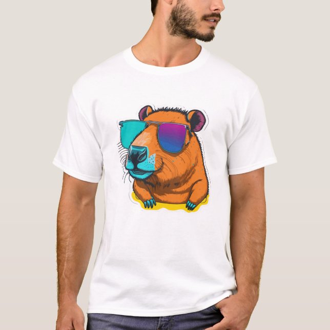 a capivara of glasses T-Shirt (Front)