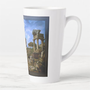 A Capriccio of the Roman Forum by Giovanni Pannini Latte Mug