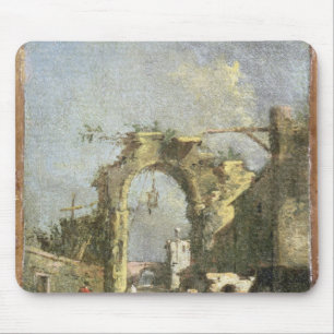 A Capriccio - Ruins, 18th century Mouse Mat