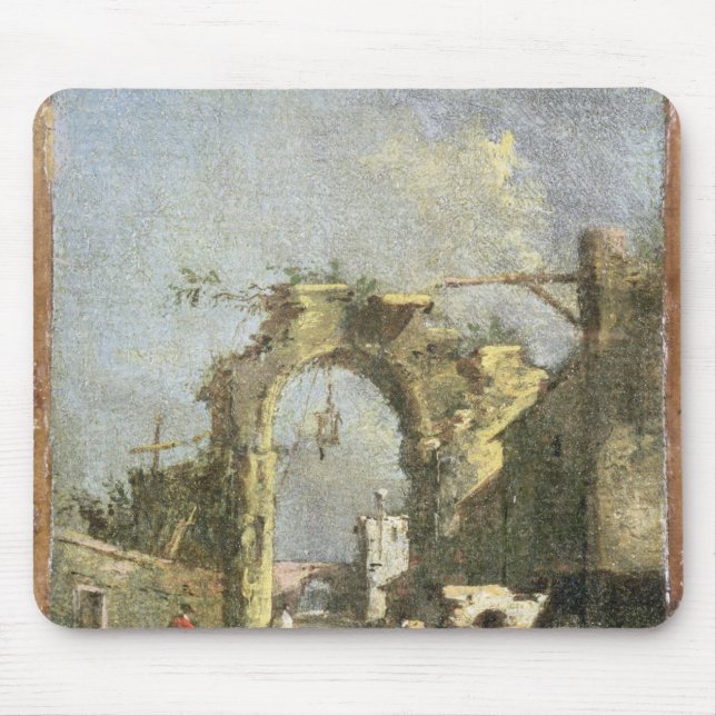 A Capriccio - Ruins, 18th century Mouse Mat (Front)