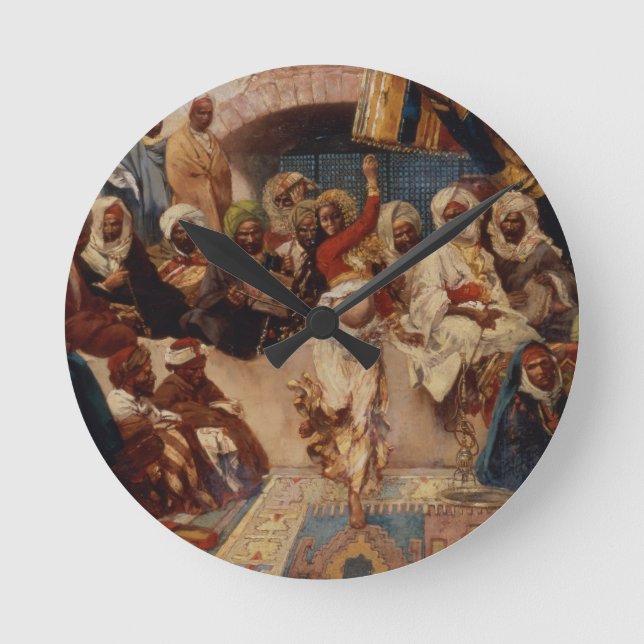 A Captive Audience, 1883 (oil on canvas) Round Clock (Front)