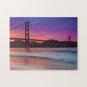 A capture of San Francisco's Golden Gate Bridge Jigsaw Puzzle