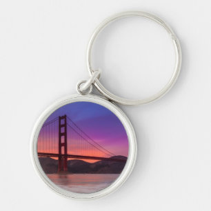 A capture of San Francisco's Golden Gate Bridge Key Ring