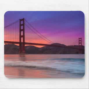 A capture of San Francisco's Golden Gate Bridge Mouse Mat