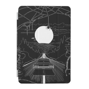 A car driving through the forest and mountains iPad mini cover