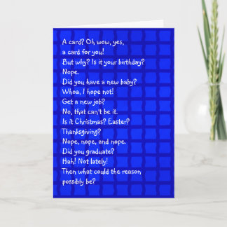 A Card for No Reason