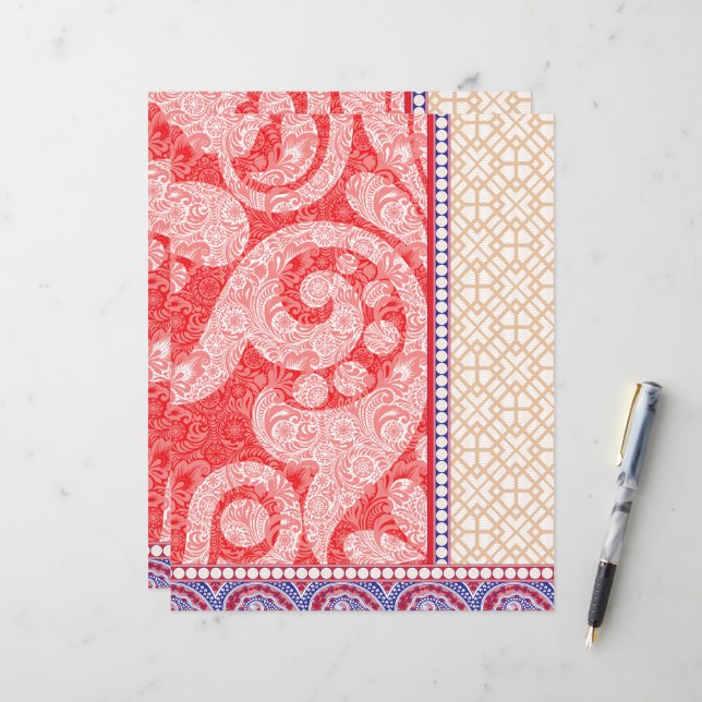 a card with a red heart on it (Front/Back In Situ)