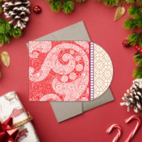 a card with a red heart on it