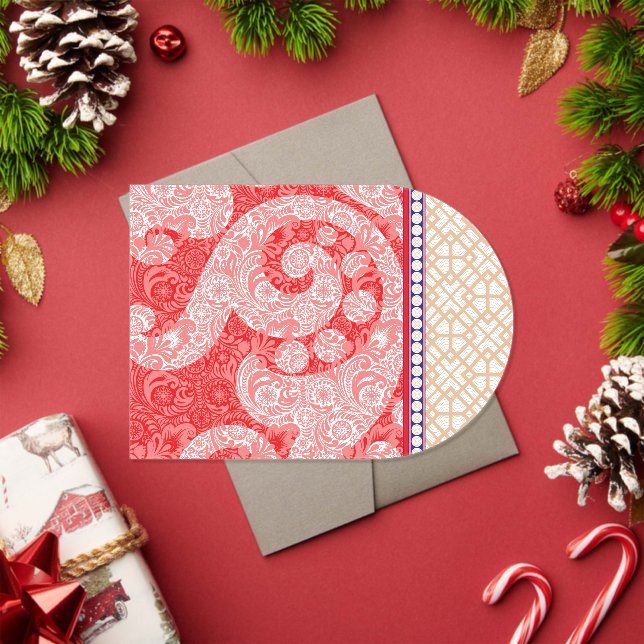 a card with a red heart on it acrylic invitations (Insitu (Holiday))