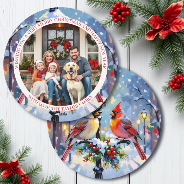 A Cardinal Christmas Photo Template Personalised (Creator Uploaded)