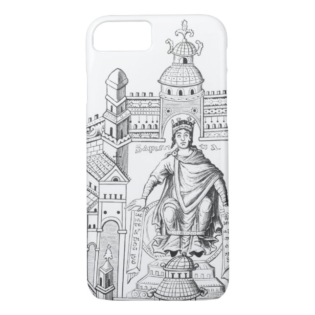 A Carlovingian king in his palace, personifying Wi Case-Mate iPhone Case (Back)