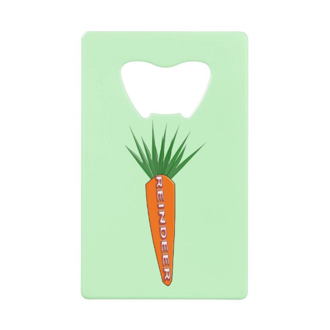 A Carrot for Christmas Reindeer Bottle Opener (Front)