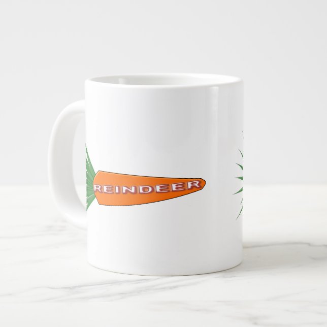 A Carrot for Christmas Reindeer Mug (Front Left)