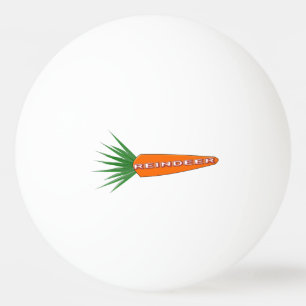 A Carrot for Christmas Reindeer Ping Pong Ball
