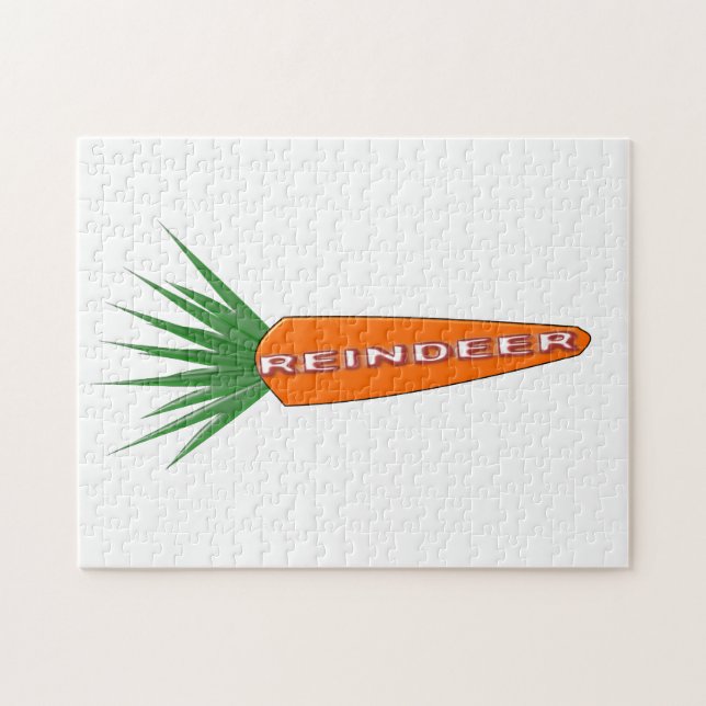 A Carrot for Christmas Reindeer Puzzle (Horizontal)