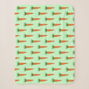 A Carrot for Christmas Reindeer Sherpa Blanket